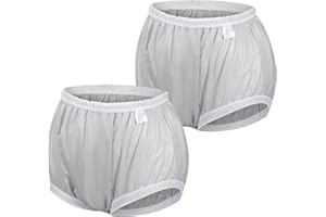 CARER HEALTHCARE INCONTINENCE PREGNANCY Carer 2 Stück Inkontinenz-Auslaufsichere Unterwäsche für Erwachsene Plastik-Windelhülle Waschbare Wiederverwendbare Wasserdichte Inkontinenzunterwäsche Unisex Grau Größe M