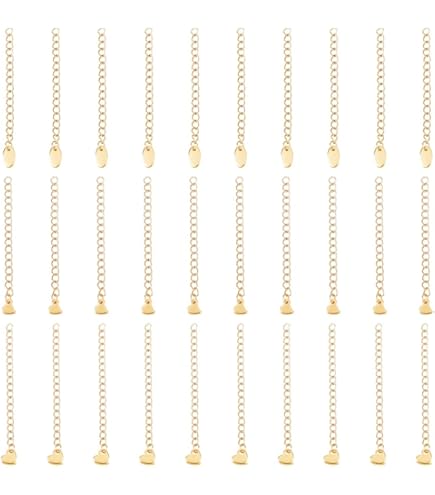 UNICRAFTALE 25 Pièces 5 Styles Chaîne D'extension Rallonges