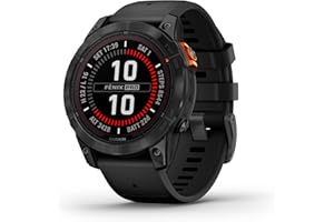 Garmin fēnix ​​7 Pro Solar, Reloj GPS Multideporte con Carga Solar, Pantalla táctil, Linterna LED, frecuencia cardíaca, mapas, música y 22 días de batería, Negro