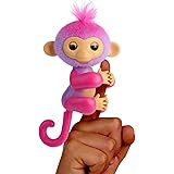 Fingerlings 2023 New Interactive Baby Monkey Reacts to Touch - 70+ Sounds and Reactions - Charli (Purple)