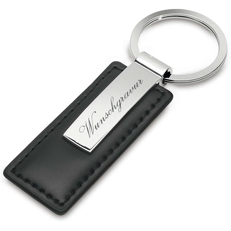 Schlüsselanhänger Set Mit Lederband & Karabiner: Robuster Metall-Schlüsselbund Mit Schlüsselringen, Perfekt Als Geschenk Für Damen, Herren & Kinder – Inkl. Geschenktüte!