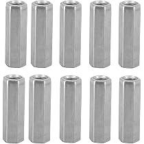 Tiges Filetées M5 En Inox 304 - Lot De 15 Tiges De 200 Mm + 15 écrous Hexagonaux - Pas 0,8 Mm, Entièrement Filetées