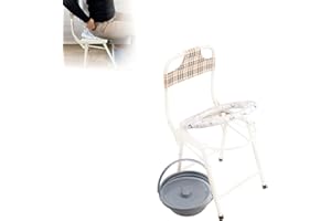 ‎AIRM HEALTH AIRM HEALTH Toilettenstuhl für senioren, Europäische marke, Faltbarer wc sitz, Ergonomischer mit armlehnen, Eimer deckel, Resistent, Bis zu 100 kg (8558)