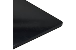 CRESTGLASS 2mm Perspex Black Gloss Acrylic Plastic Sheet 16 SIZES TO CHOOSE (210mm x 148mm / A5)
