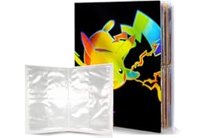 QIFAENY Classeur cartes à collectionner, Albumde cartes, Porte-cartes Livre cartes, 30 pages 4 pochettes pour 240 cartes Album-05