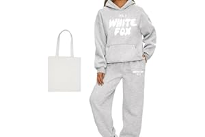 GENERIC Oversized Two Piece Outfit, Tracksuit Womens Full Sets,Jogging Pants Lounge Outfits Casual Co Ord Sets Streetwear, Suitable for women's fitness