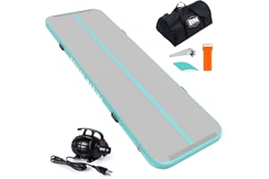 ‎BEYOND MARINA BEYOND MARINA Aufblasbare Matte Tumbling Track,Air Turnmatte Trainingsmatte Gymnastik-Luftbahn 3m 4m 5m 6m mit elektrischer Pumpe,Tragetasche,Luftmatten für den Zuhause,Outdoor,Yoga, Übungsgymnastik