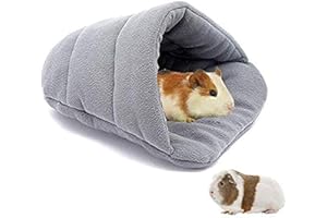 GENERIC Meerschweinchen Haus Meerschweinchen Zubehoer Kleine Tier Plüsch Höhle Kuschelbett zum Kuscheln Schlafsack für Kaninchen Welpen Haustierhöhle Nest Kissen