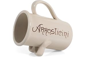 PASABAHCE Vulcania Portarrosticini, Ceramica Marrone, cm14