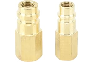 Wifehelper R134A-Klimaanlagen-Anschlussadapter, 1/4 Zoll SAE Low High Conversion-Adapter. R134A-Klimaanlagen-Anschluss, Kompatibel mit HVAC-Klimaanlagen-Kältemittelsystem