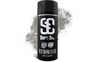 SOVONCARE Fibre Capillaire, Poudre Densifiante Cheveux Homme Femme,Pour Épaissir les Cheveux en Secondes,Hair Building Fibres Pour Cheveuxs Clairsemés (Gris)
