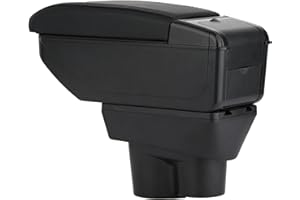 ZENVI Armrests Compatible with OPEL Corsa E Armrest 2014-2018 Center Console Organizer Box Double Layer Storage Space Can Used for elbow Support