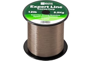 BZS Expert Ligne de pêche Monofilament Carp Line Bobines de monofilament Marron et Transparent