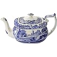 Spode Blue Italian Teapot (Blue, White)