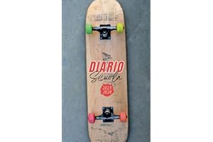 Diario Scuola 2023 2024 Skateboard: Pianificatore giornaliero 1 giorno per pagina - Per ragazze e ragazzi - Materiale scolastico medie elementari superiori università