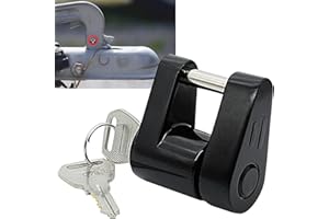 AUTOXBERT Candado antirrobo para remolque, para remolque, para caravanas, de alta seguridad, para acoplamientos comunes