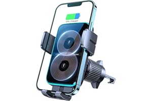 JOYROOM 15W Qi Handyhalterung Auto mit Ladefunktion, [Doppelspule] KFZ Handyhalterung mit Ladefunktion, MagSafe Fast Wireless Charger Auto für iPhone 17/16/15; Samsung S25/S24; Xiaomi/Redmi