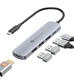 NOVOO Hub USB C HDMI 5 in 1, Adattatore USB C con HDMI 4K@60Hz, PD 100W, Porta USB-C Dati 5 Gbps, 2 USB-A 3.0, Compatibile con MacBook M3/M2, Surface NOVOO Hub USB C HDMI 5 in 1, Adattatore USB C con HDMI 4K@60Hz, PD 100W, Porta USB-C Dati 5 Gbps, 2 USB-A 3.0, Compatibile con MacBook M3/M2, Surface