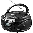 Gelielim Portable CD Player Boombox with Bluetooth, AM/FM Radio, CD Boombox Support USB, SD, MMC Drive, Aux Input, Headphone Jack, Loud Volume Stereo Sound, LCD Display, Mains and Battery