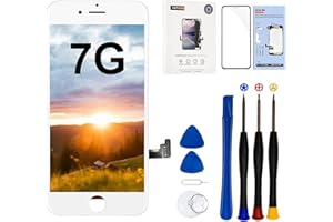 EFAITH für iPhone 7 Display LCD 4,7 Zoll Ersatz Bildschirm Volle HD Touchscreen-Digitizer Rahmen, Ersatzrahmen mit Reparatur Sets + Displayschutzfolie, Modelle A1660, A1778, A1779 (Weiß)