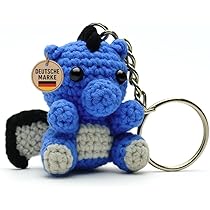 KEYSPACE Tartaruga Samu - Amigurumi Peluche Mini Animale All'Uncinetto | Ciondolo Portachiavi Verde Fatto A Mano