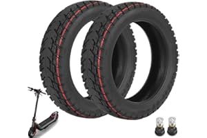 TREFAN 10 * 2,30-6,5 Ersatzräder für NIU KQi2/KQi2 Pro Elektroroller 10 Zoll Reifen Tubeless Schlauchloser Offroad-Reifen Verdickt Explosionsgeschützt Langlebig Sicher Ersatzreifen mit Ventil (2 PCS)