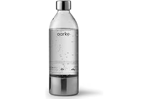 aarke Bouteille pour Machine à Soda Carbonator 3, sans BPA, détails en Acier (800ml)