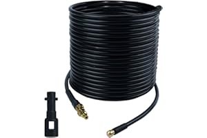 FAI TOP 30M Déboucheur de Canalisations set,kit de Nettoyage de Tuyau de Vidange à Haute Pression pour Machine de Nettoyage,Comprend Le Adaptateur pour Karcher K1-K7 et Lavor