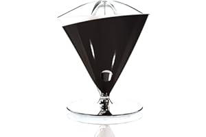 BUGATTI, Vita, Electric Juicer, Speed 90-95 rotations per Minute, Capacity 0.6 liters, Stainless Steel Filter, 80 W, Elegant Design, Black Color