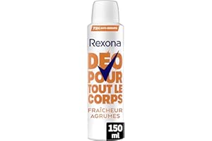 Rexona - Déodorant pour Tout le Corps - Spray - 72h de Protection - Fraîcheur Agrumes - 150ml