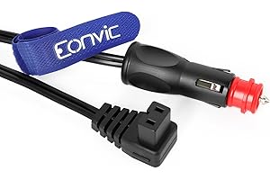 Eonvic 12V/24V Auto Kühlschrank Netzteil Kabel Zigarettenanzünder Stecker Auto Verlängerungskabel für Kühlbox Dometic, Alpicool, Waeco CF, ARB, Setpower, ICECO, Mobicool FR40 (3M)
