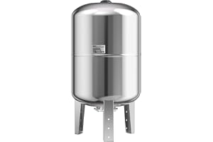 WilTec 100 L INOX/rostfritt stål trycktank kärl expansion inhemska vattenverk pump EPDM-membran