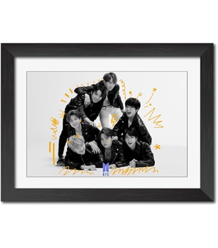 BTS フォトフレーム BTS OT7 white photo frame 6 * 8 INCH BY PURPLEBEES | BTS poster