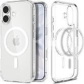 Spigen iPhone 17 ile Uyumlu MagSafe Kılıf Ultra Hybrid Mag Fit Sararmaya Dayanıklı Beyaz Şeffaf Kapak - ACS10082 (Spigen TR G