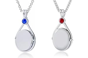 Aidenn H20 Just Add Water Necklace H2o Locket Mermaids Pendant, Personalized Amulet for Pictures Gift for Women Teenage Girls