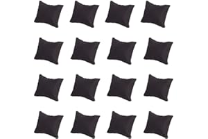 PH PandaHall 20pz Cuscino in Velluto per Orologio Cuscino per Braccialetti Nero, Espositore per Gioielli Supporto per Orologio Braccialetto per Confezione Regalo, 8.8x7.6x4.3cm