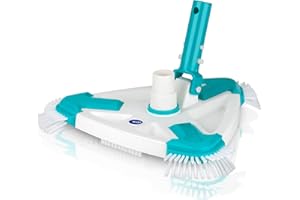 GRE 40016N Balai Triangulaire Rotatif avec Brosse, Blanc, 25 x 26 x 11 cm