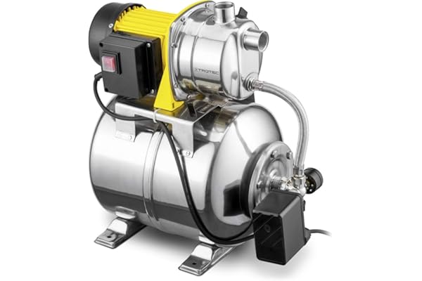TROTEC TGP 1025 ES ES Pompe à Eau Domestique Inox 1000 W 3.300 l/h