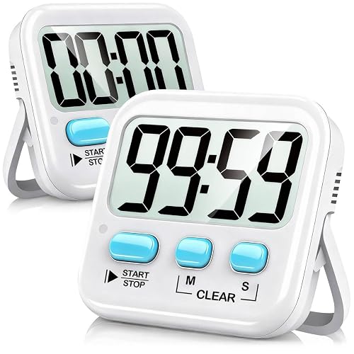 Antonki Küchentimer 2er-Set, digital, magnetisch