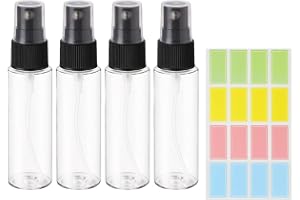 Sprayflaska 4 x 25 ml liten fin dimma sprayflaska sprayflaska transparent spridarflaska bärbara reseflaskor set tom mini kosmetika sprayflaska för parfymer oljor alkohol och vatten
