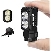 WUBEN E7 1800 Lumens Mini Rechargeable Flashlight with Magnet - Super Bright 6 Modes EDC Flashlight Rechargeable LED Type C F