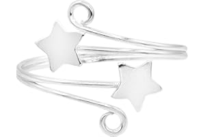 AERAVIDA Shooting Stars Wrap Swirl Wire .925 Sterling Silver FSz Ring-Toe ring