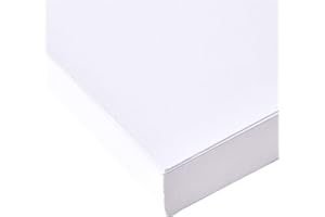 BCreativetolearn Lot de 50 feuilles de papier cartonné blanc A6 300 g/m²