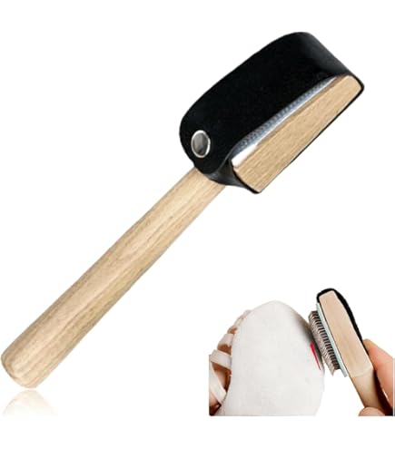 SULPO Dance Shoe Brush With Chrome Leather Sole - Brush For Roughening The Leather Sole Of Dance Shoes - Wooden Dance Shoe Brush With Case (2 - View #11