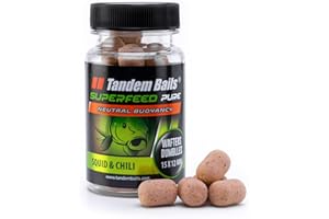 Tandem Baits SuperFeed Pure Wafters | Pop-ups | Carpfishing Pesche Pesca Accessori | Alimentatore per la Pesca Carpa | Pesca Accessori alla Carpa 15/12mm 30g