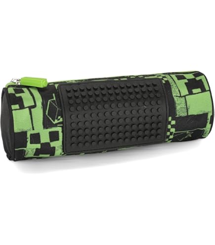 Astuccio Minecraft Ufficiale - Con Pixel Personalizzabili, Zip, Divisorio Interno, 22x8x8 Cm - Foto 6