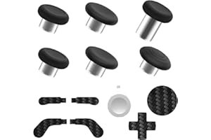 YUNMGALH Elite Series 2 Controller Accessories Kit - Thumbsticks, D-Pads and Trigger Paddles with Storage Case for Elite Series 2 Core (Carbon Fiber)