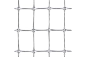 Rete da Recinzione in Plastica, TENAX Millennium 1,50 x 10 m, Argento