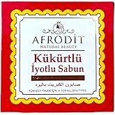 Afrodit Natural Beauty K&uuml;k&uuml;rtl&uuml; İyotlu Sabun, T&uuml;m Cilt Tipleri İ&ccedil;in, 100 gr/Soap with Iodine Sulphurous, For All Skin Types