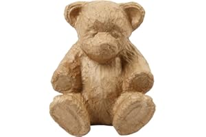 Creativ 50727 Paper Mache Teddy 18 x 15 cm, brown